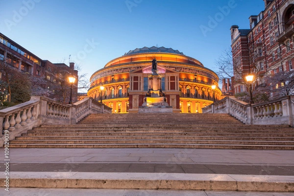 Obraz Illuminated Royal Albert Hall in London at dusk