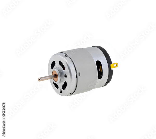 Obraz DC Power electric motor. Isolated background