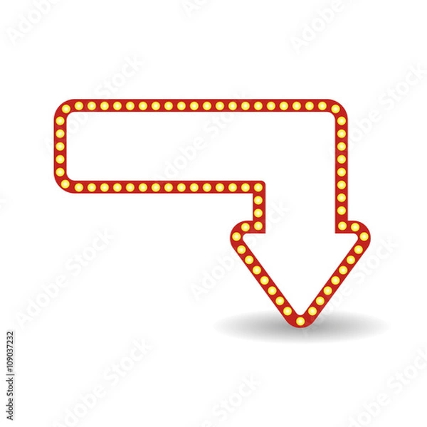 Obraz Retro arrow with space for text