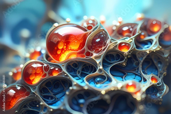 Fototapeta background with bubbles