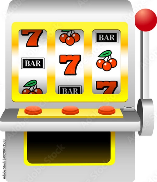 Obraz スロットマシンのイラスト 質感あり はずれ