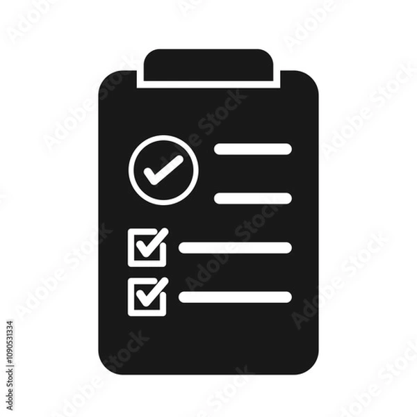 Fototapeta Schedule Icon Glyph