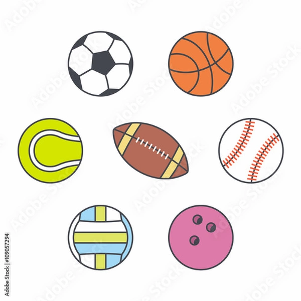 Fototapeta Set of balls