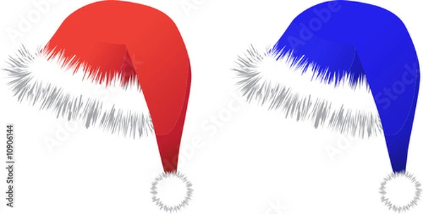 Fototapeta Vector image of a New year hat