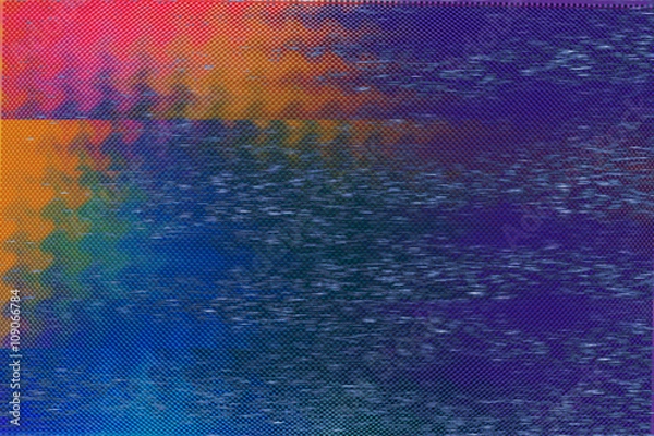 Obraz VHS Color Glitch Texture