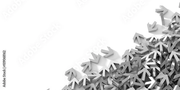 Obraz Infinite arrow signs, 3d rendering