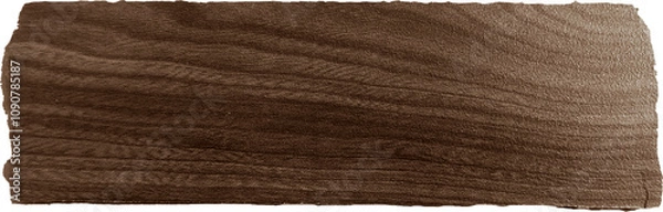 Fototapeta Torn Wooden Sheet Stripes with Ripped Edges on Transparent Background