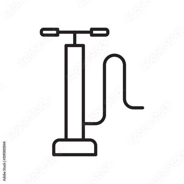 Obraz Air pump icon web design in vector