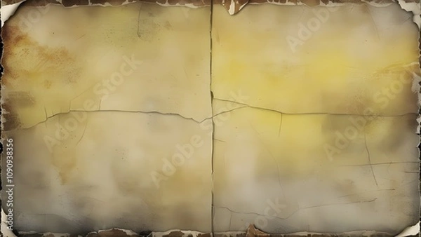 Fototapeta Empty old vintage black scratch torn poster set overlay texture background
