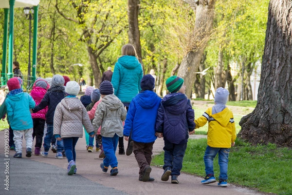 Obraz Kids at excursions