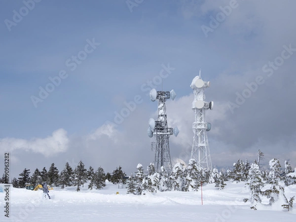Obraz 横手山山頂の電波塔