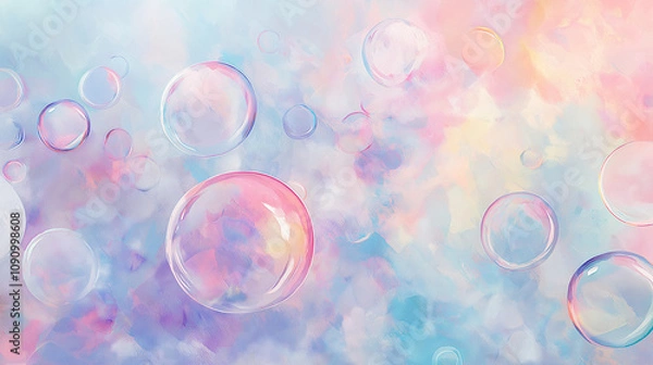 Fototapeta background with bubbles