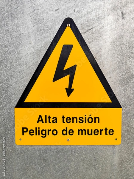 Fototapeta señal de peligro