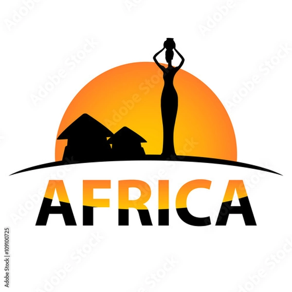 Fototapeta vector Africa