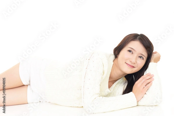 Fototapeta 寛ぐ女性