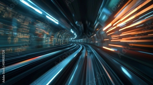 Fototapeta Train. Railway. Travel by railway.