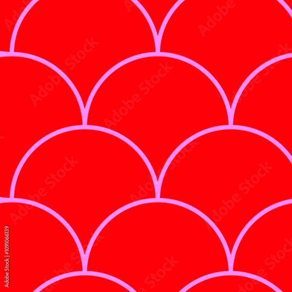 Obraz Seamless repeat pattern print background with ogee-pattern
