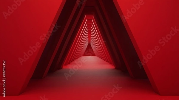 Fototapeta Stage show interior red background
