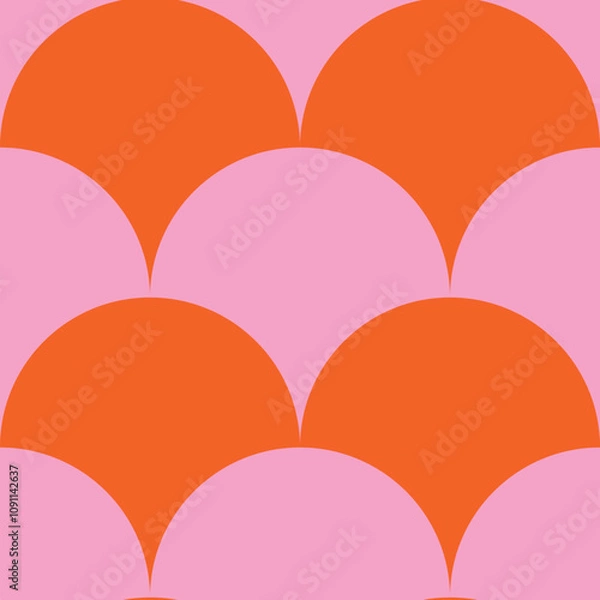 Obraz Vector seamless repeat pattern print background with geometric patterns