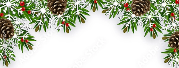 Fototapeta Rama wektor jodły # 1