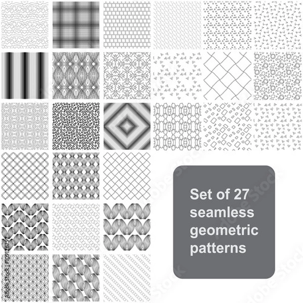 Fototapeta Monochrome elegant seamless pattern