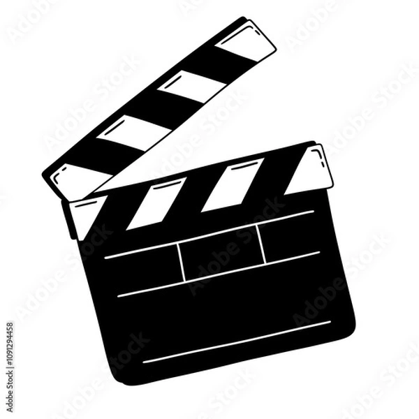 Fototapeta clapperboard illustration