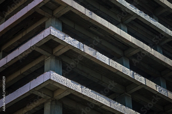 Obraz Modern concrete building structure under construction