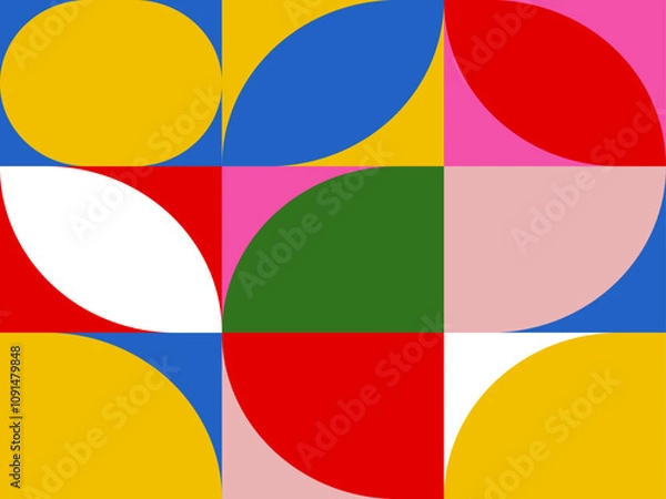 Fototapeta Colorful geometric background vector illustration 