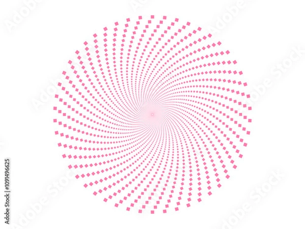 Fototapeta Abstract square dot pixel symmetric colorful vector illustration