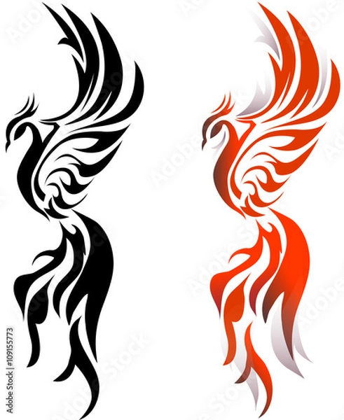 Fototapeta Phoenix fire bird