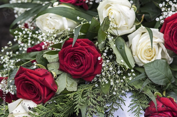 Fototapeta Bouquet mit Schleierkraut