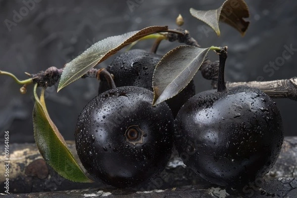 Fototapeta Ryukyu ebony fruit from Diospyros ferrea