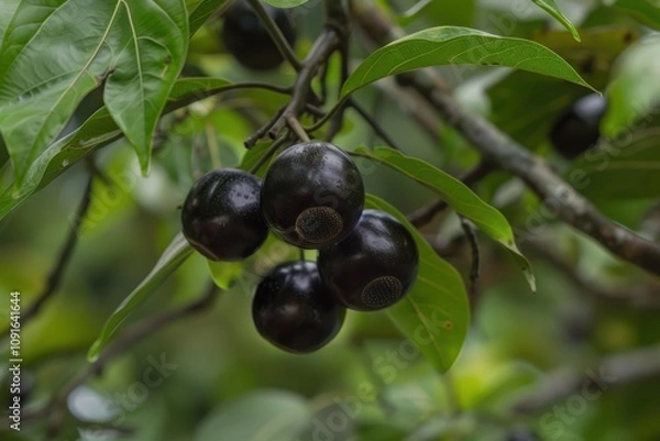 Fototapeta ryukyu ebony fruit from the Diospyros ferrea tree
