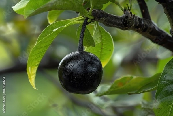 Fototapeta Ryukyu ebony fruit from the Diospyros ferrea tree