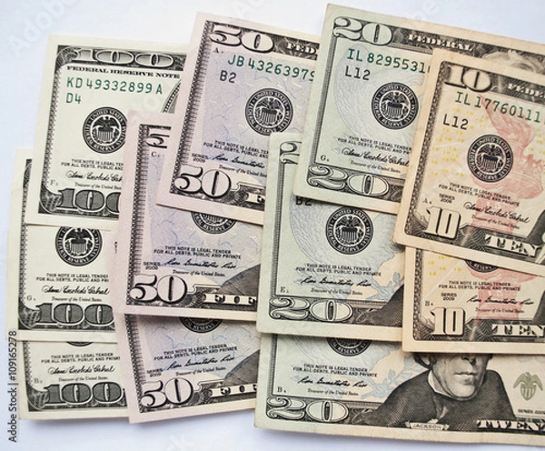Fototapeta Dollar banknotes