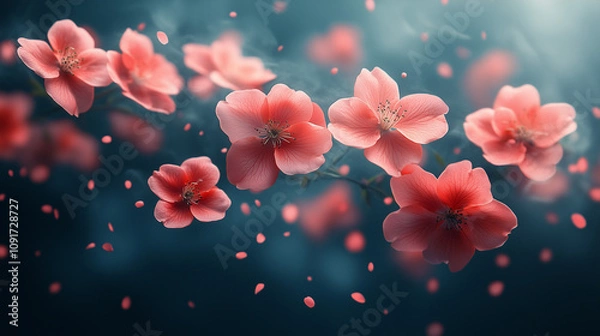 Fototapeta spring flowers background