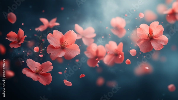 Fototapeta background with flowers