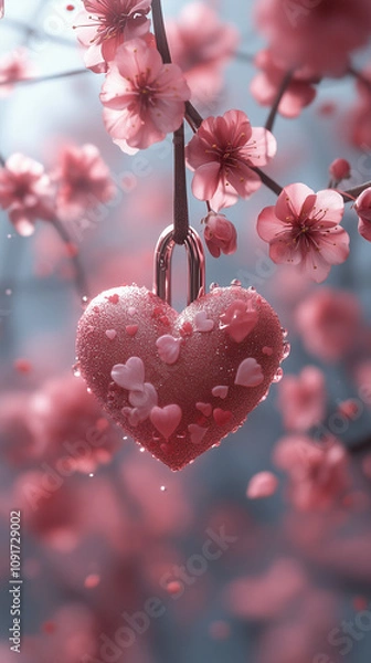 Obraz cherry blossom heart