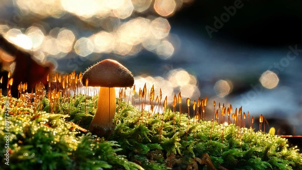 Obraz mushroom in the forest