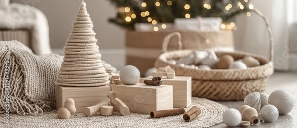 Obraz christmas tree and gifts