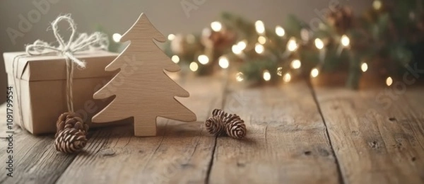 Obraz christmas tree and gifts