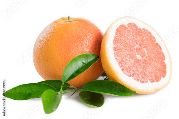 Fototapeta Grapefruit isolated on white background