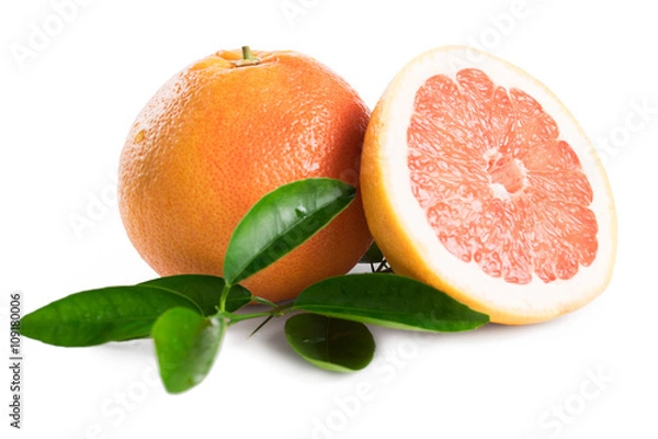 Fototapeta Grapefruit isolated on white background