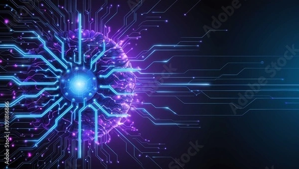 Obraz futuristic neural networks