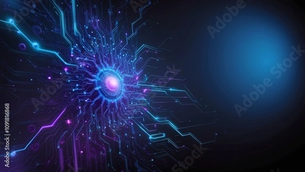 Obraz futuristic neural networks