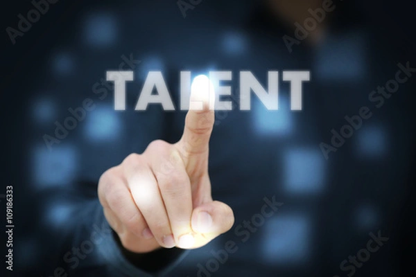 Obraz Businessman touching Talent