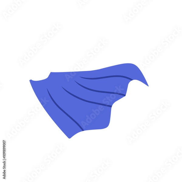 Obraz blue superhero cape vector design