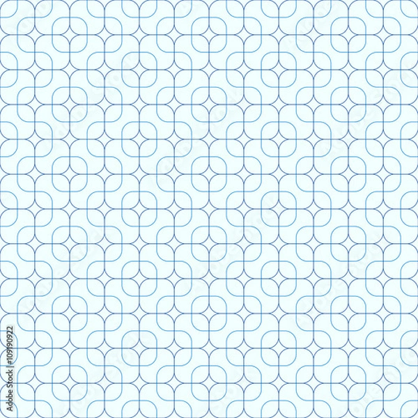 Fototapeta rounded rectangle  seamless pattern