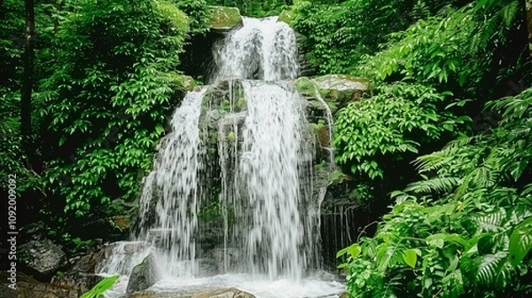 Obraz Beautiful waterfall in the forest