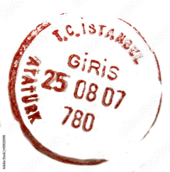 Obraz passport stamps